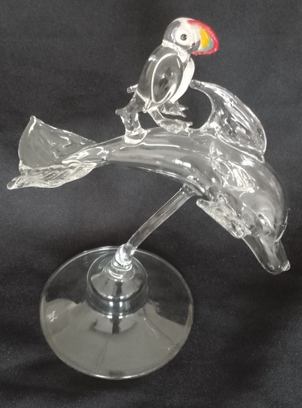 Puffin Surfing with Dolphin